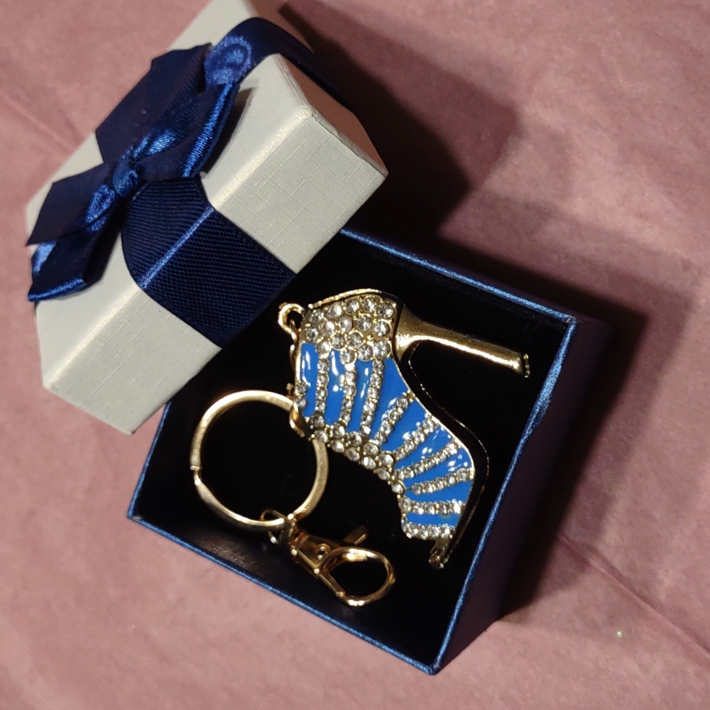 Bag Charm High Heel Bling Key Chain
